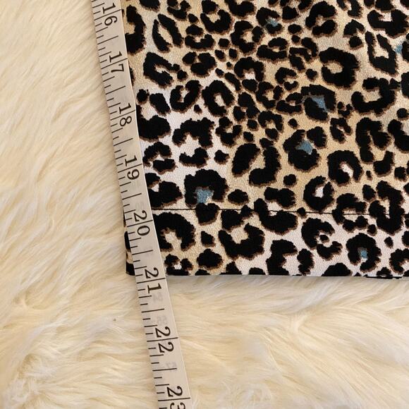 DR2 Animal Print Pull On Wide Leg Crop Pants Medium - Picture 7 of 12